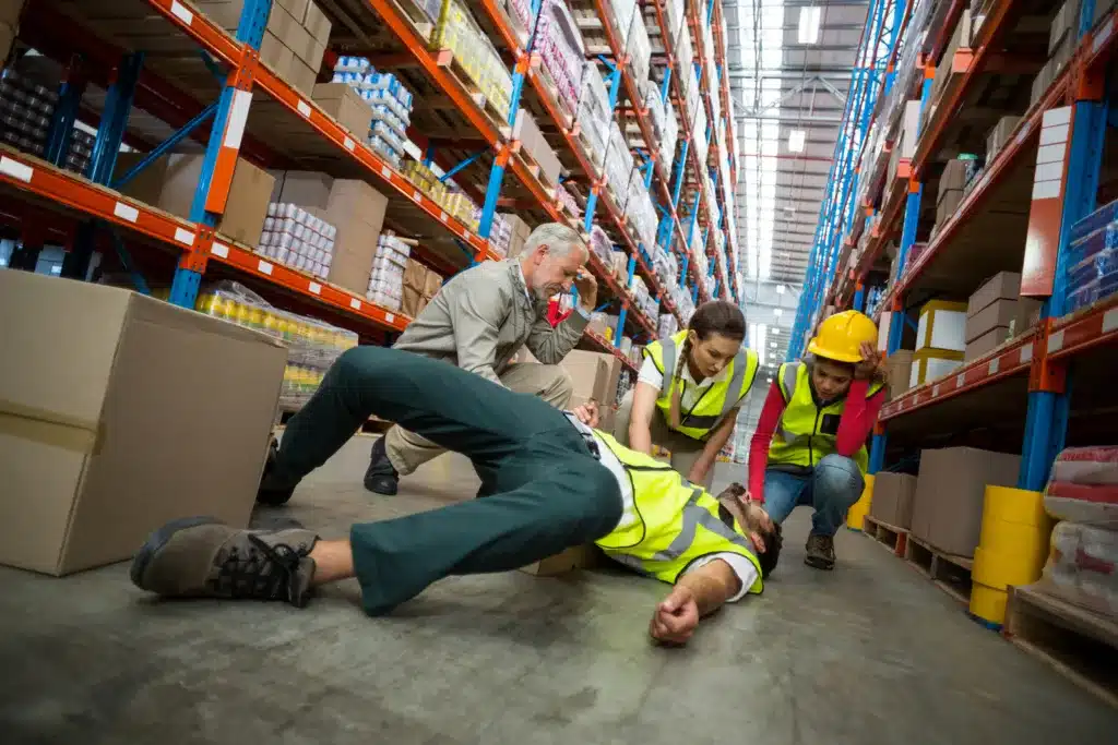 Injured worker on warehouse floor – reasons to hire a workers' compensation lawyer