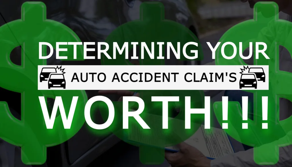 Texas auto accident claim value determination