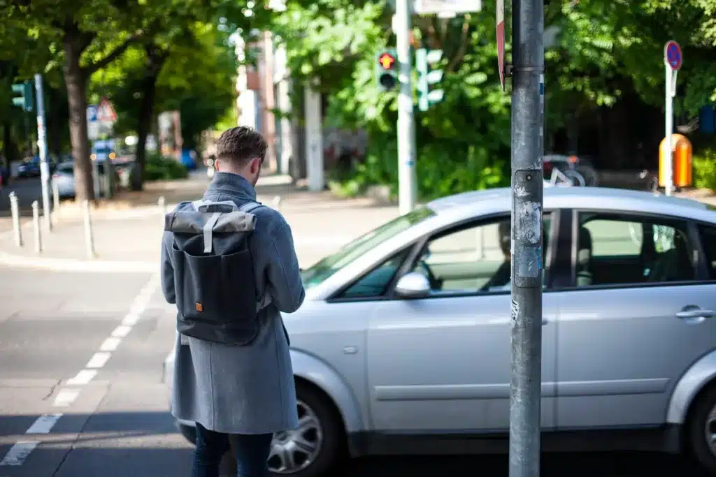 Pedestrian at crosswalk near car – who is liable when a car hits a pedestrian