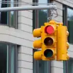 red lane accident