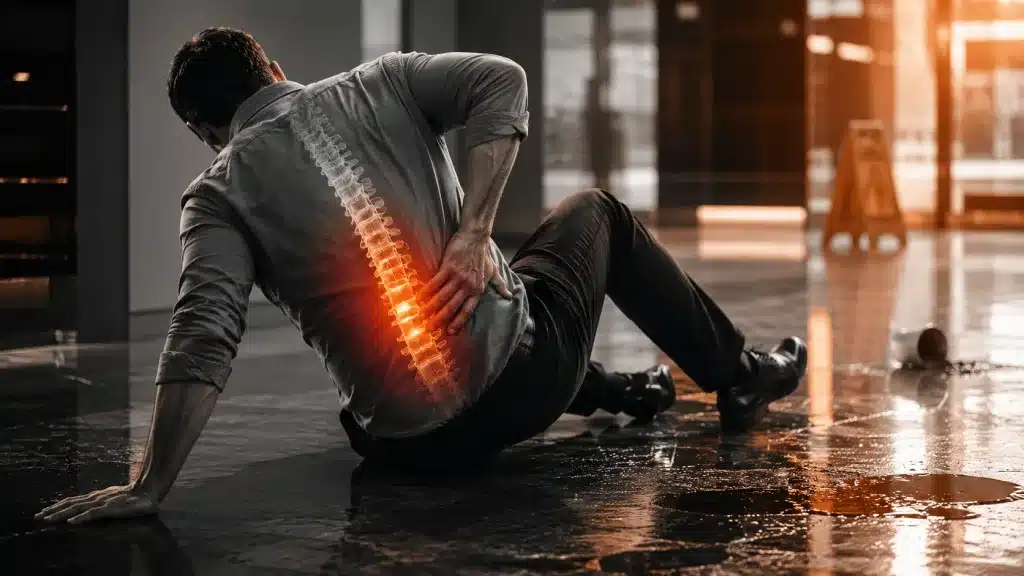 slip and fall resulting in a herniated disc